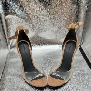 Alexander Wang Tan and Clear Women's Heels